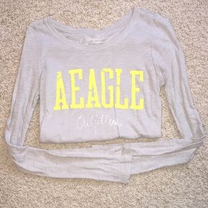 Light Gray American Eagle Long Sleeve